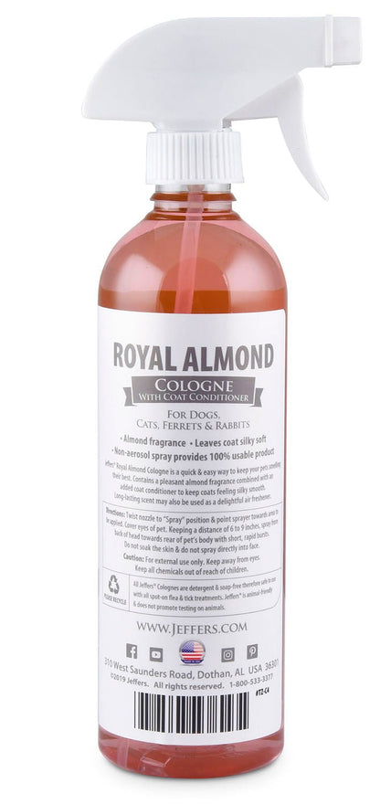 Jeffers Pet Colognes with Coat Conditioner, 16 oz Spray