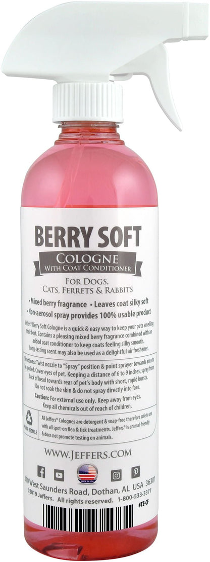 Jeffers Pet Colognes with Coat Conditioner, 16 oz Spray